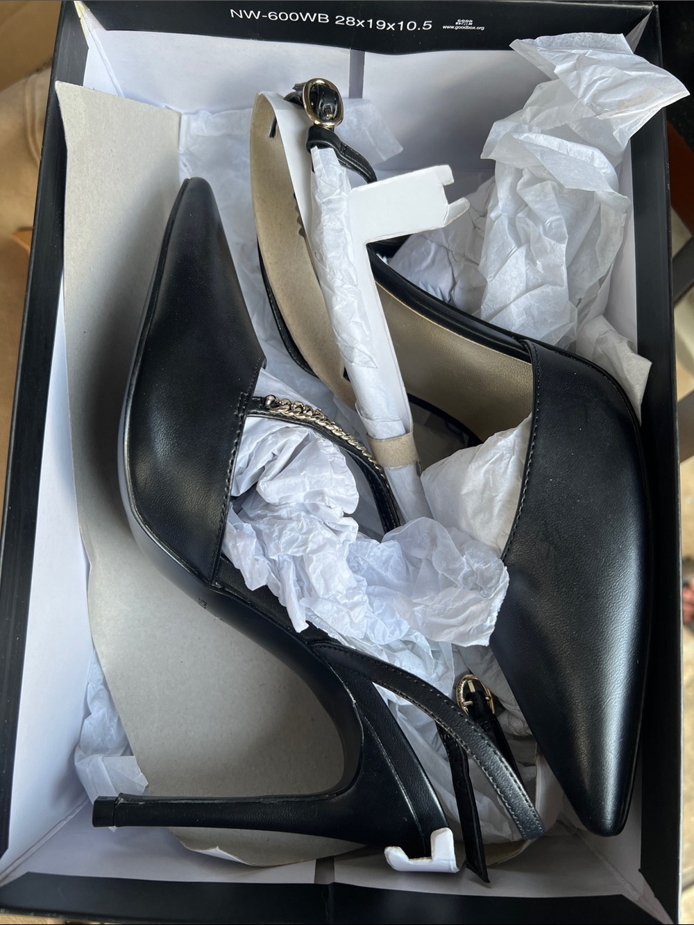 Classic Black Pointed-Toe Women's Heels - Elegant Ankle Strap